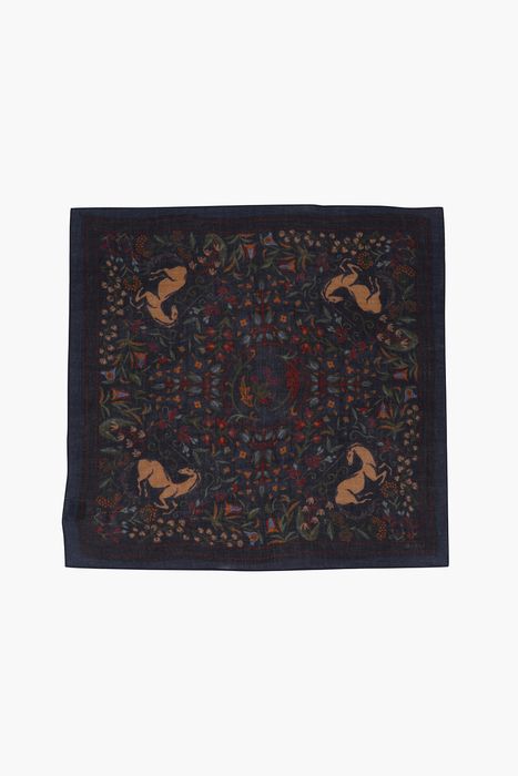 UNICORN 울 시누아즈리 패턴 스카프 BED140801